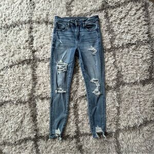 AMERICAN EAGLE | Hi-Rise Jegging, Sz 4 short